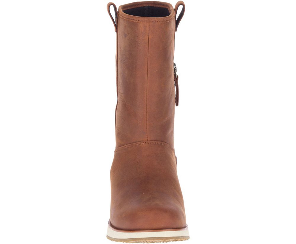 Botas Senhora - Merrell Roam Pull On Waterproof - Marrom - IBD405176